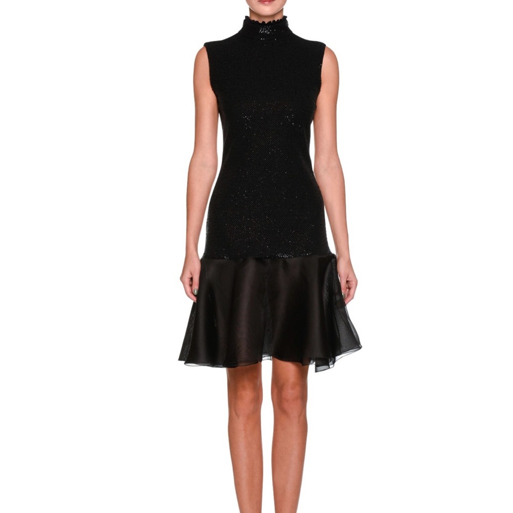 Giorgio Armani size 2 Black women’s viscose Blend black sequin dress